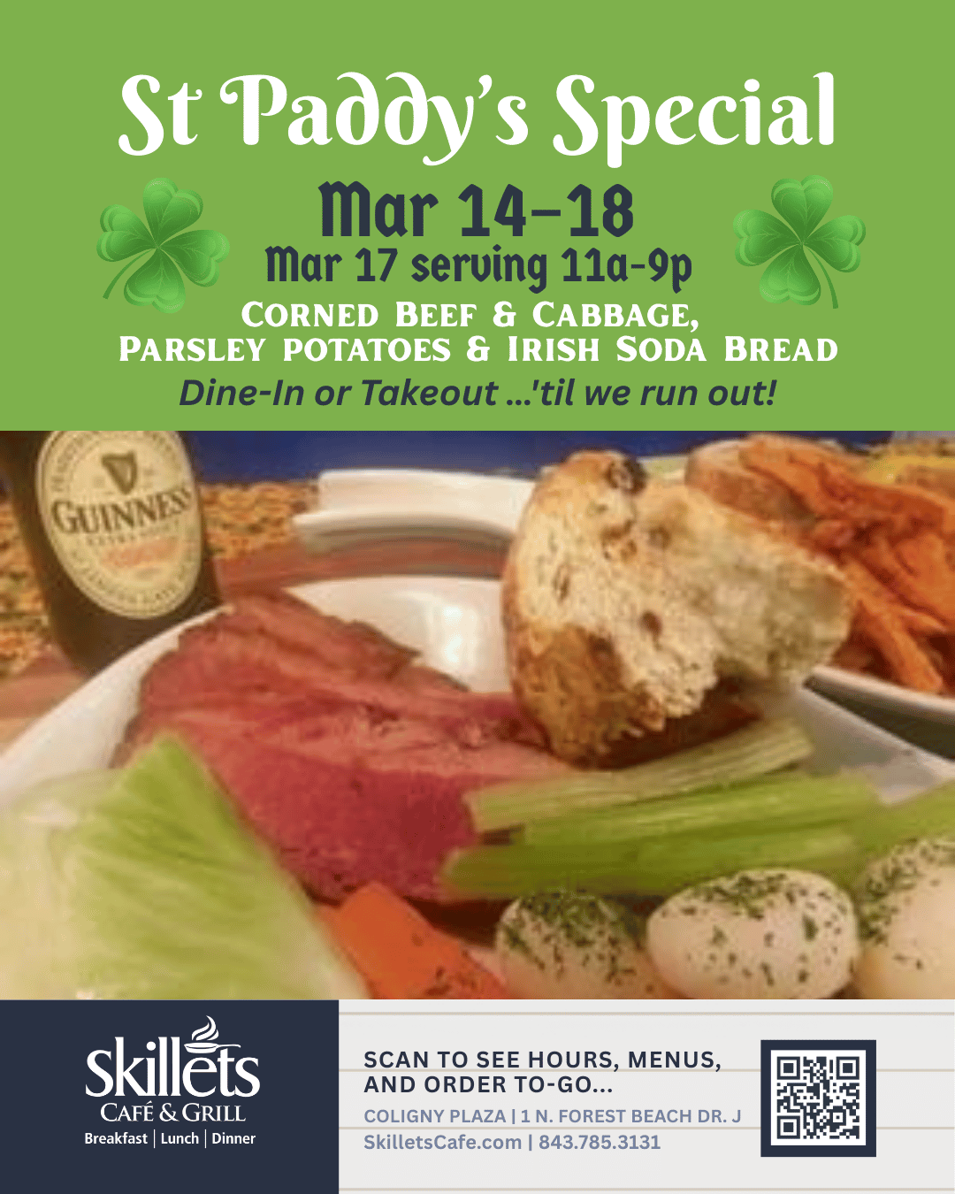 Skillets St Paddys 2026 Special | Mar 14-18